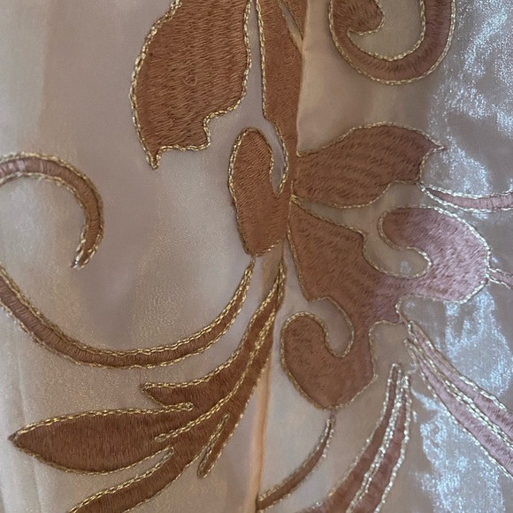 Maeve Dusty Pink Tea Length Skirt—Size Small - Picture 3 of 4